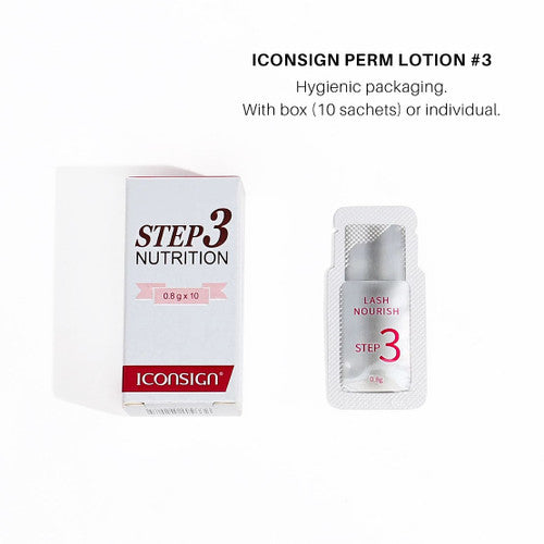 ICONSIGN #3 Nutrition Lotion Lash Lift Sachets 10pc