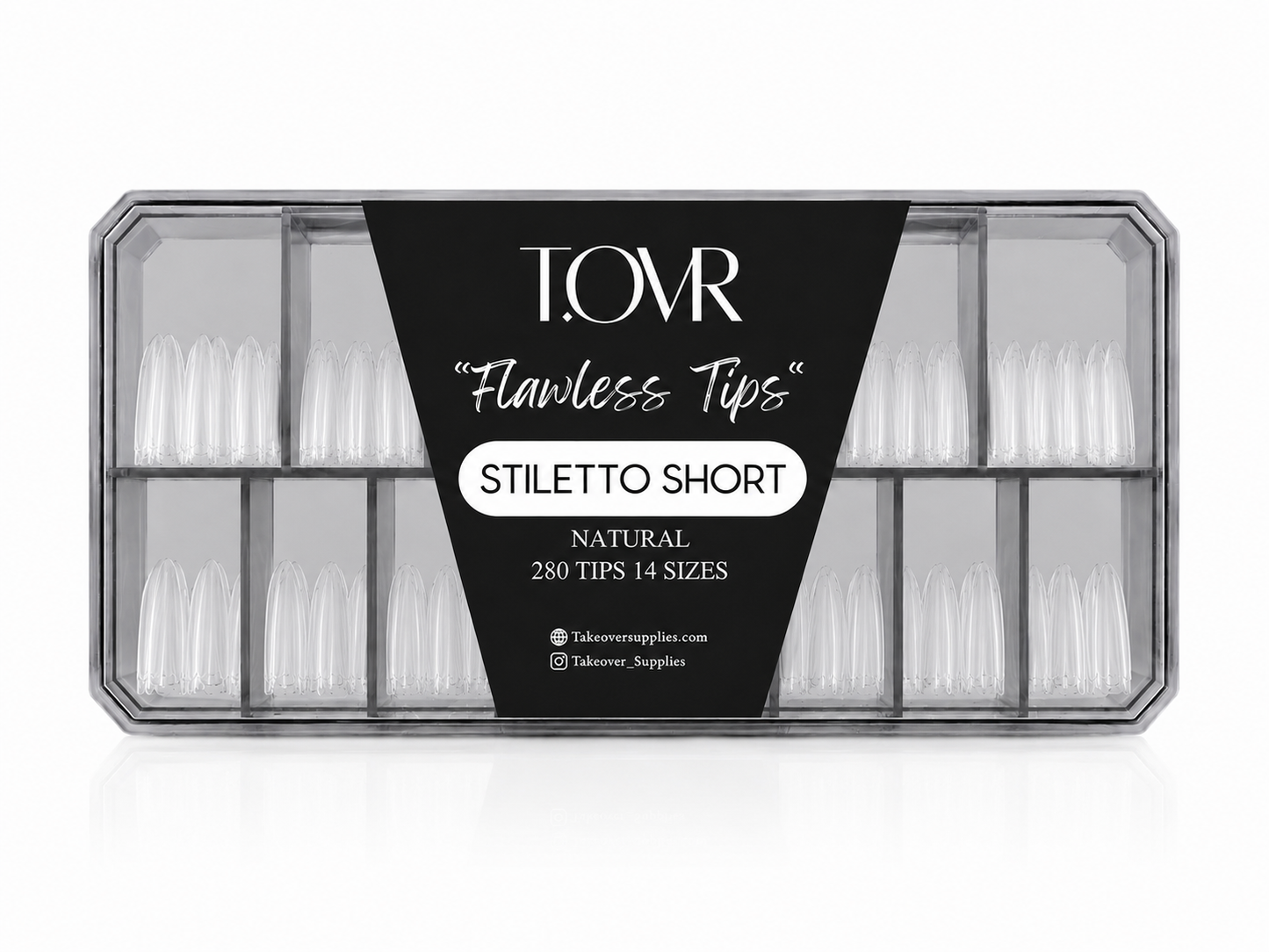 Take Over Soft Gel Extension Tips 280pcs Stiletto