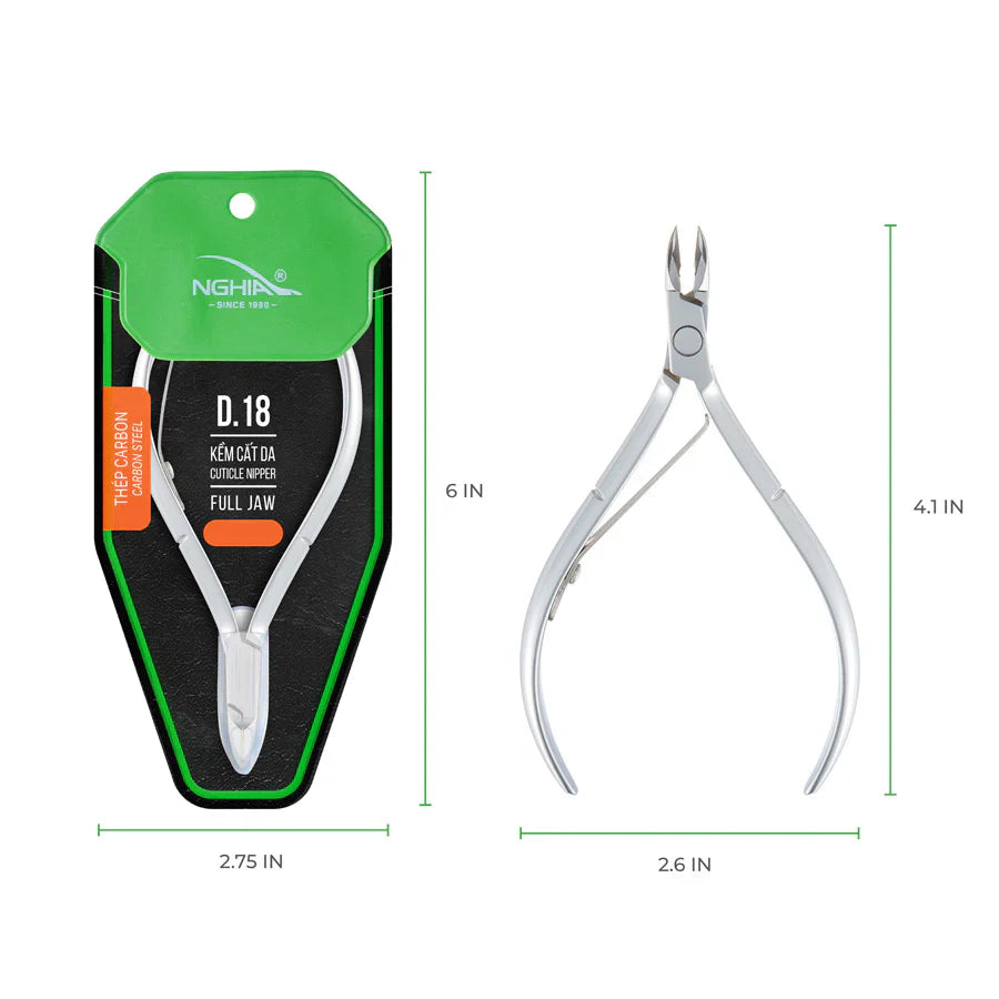 NGHIA Cuticle Nipper D.18 (Hard Steel)