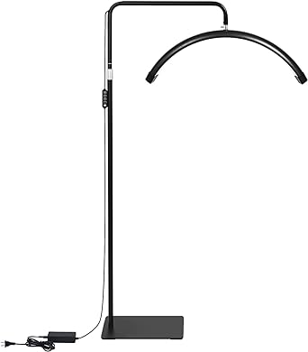 Half Moon LED Lamp with Stand For Lashes