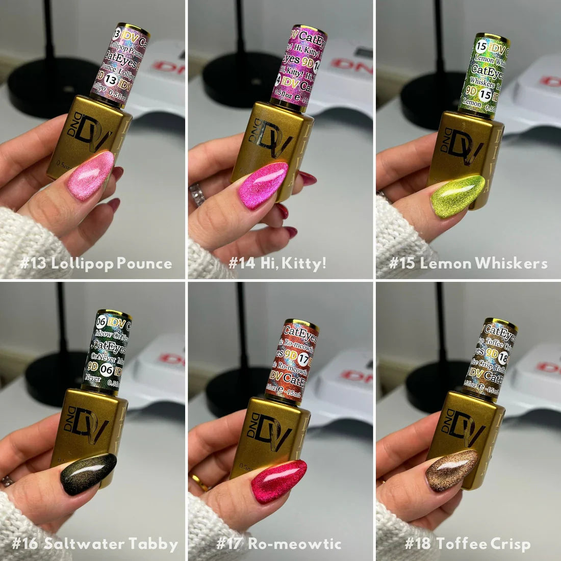 DND DIVA Cat Eye Candy - 12 Set
