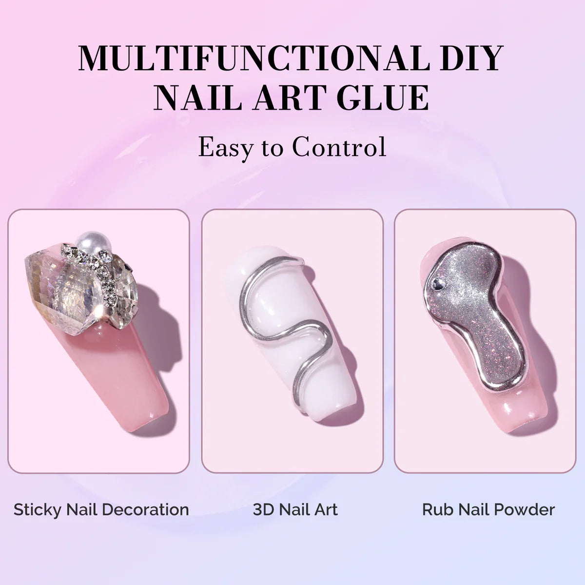 MelodySusie 15g Solid Nail Glue Gel