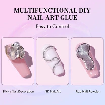 MelodySusie 15g Solid Nail Glue Gel