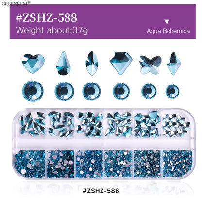 Flat Back Multi-Shaped Rhinestones
