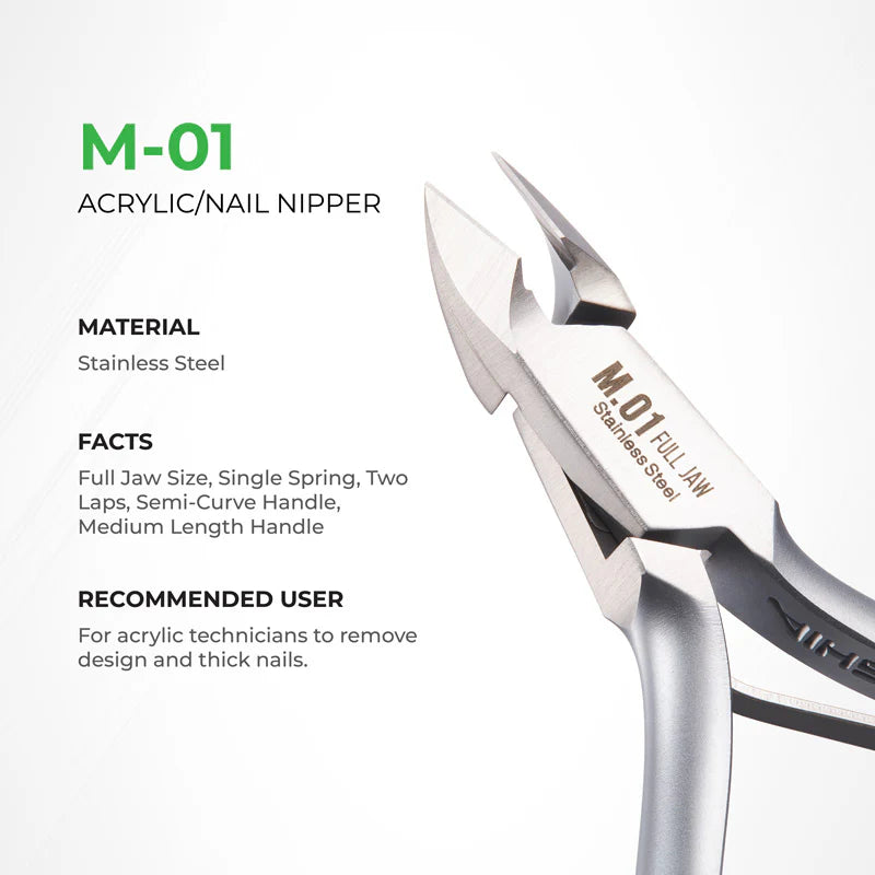 NGHIA Nail/Acrylic Nipper - M-01 (Stainless Steel)