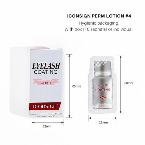 ICONSIGN #4 Coating Lotion Lash Lift Sachets 10pc
