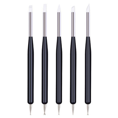 5pc Silicone Brush/ Dotting Tool Set