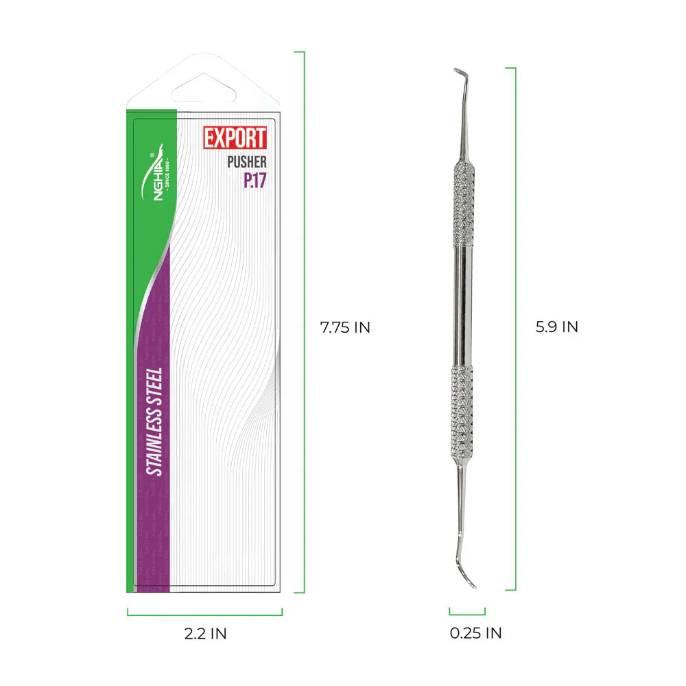 NGHIA Cuticle Pusher - P-17 (Stainless Steel)