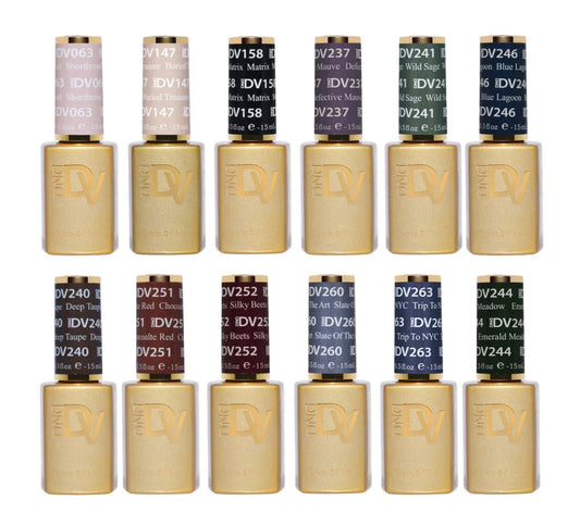 DND Diva Cozy Bonfire Night Gel & Lacquer 12pc Bundle
