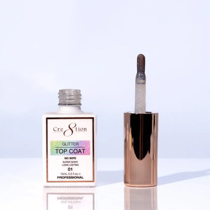 Cre8tion Glitter Top Coat 01 15ml