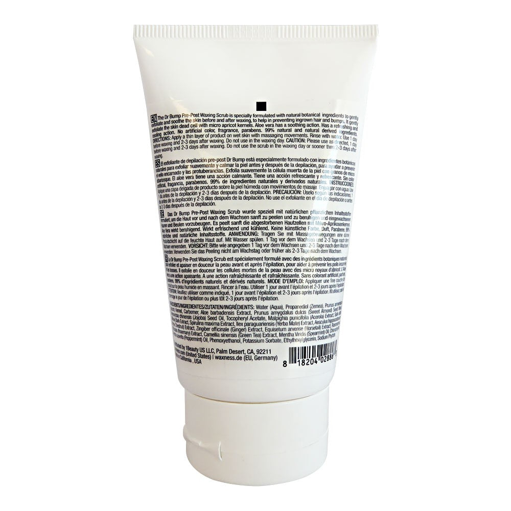 WAXNESS DR. BUMP BOTANICAL PRE POST WAXING SCRUB 4 FL OZ 118 ML