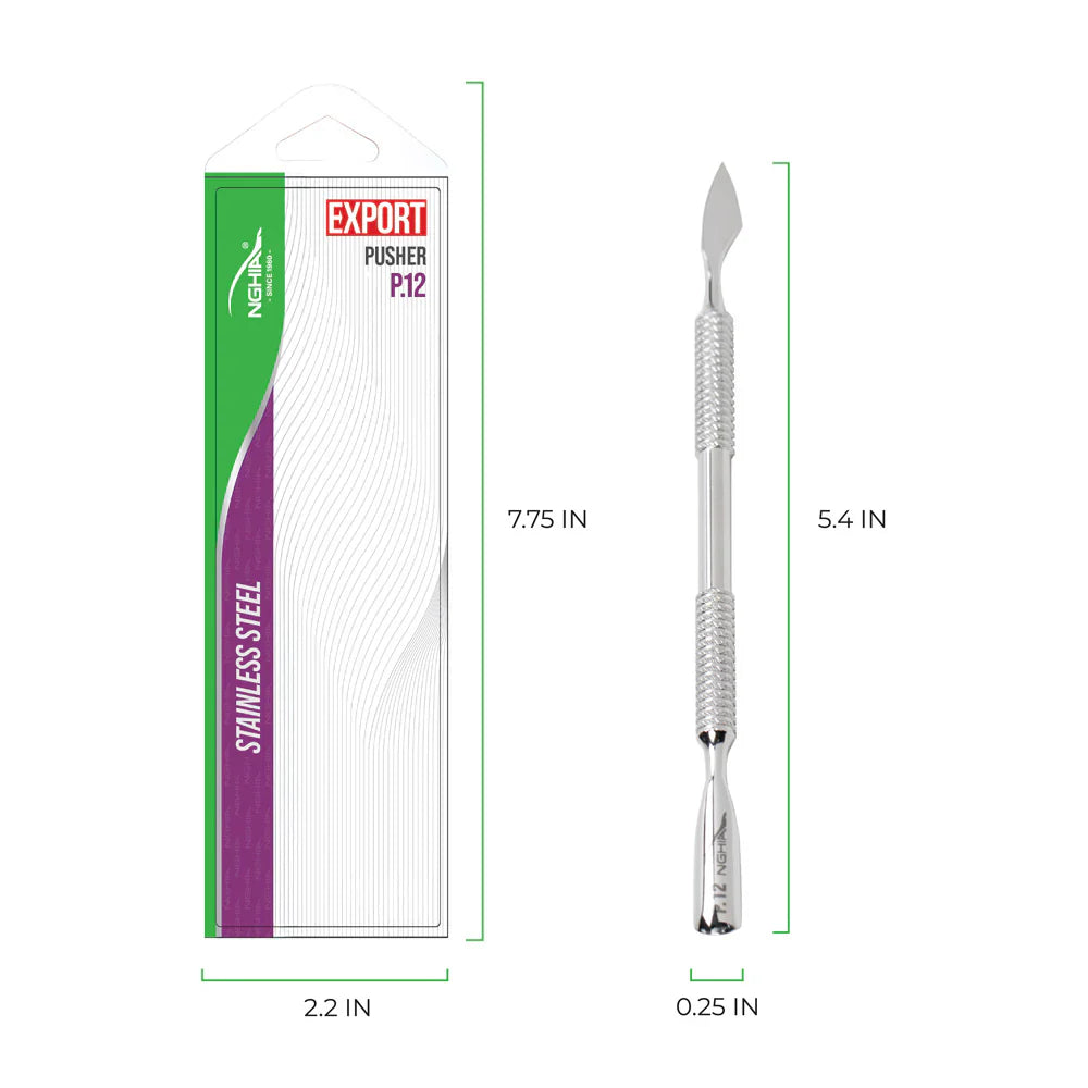 NGHIA Cuticle Pusher - P-12 (Stainless Steel)