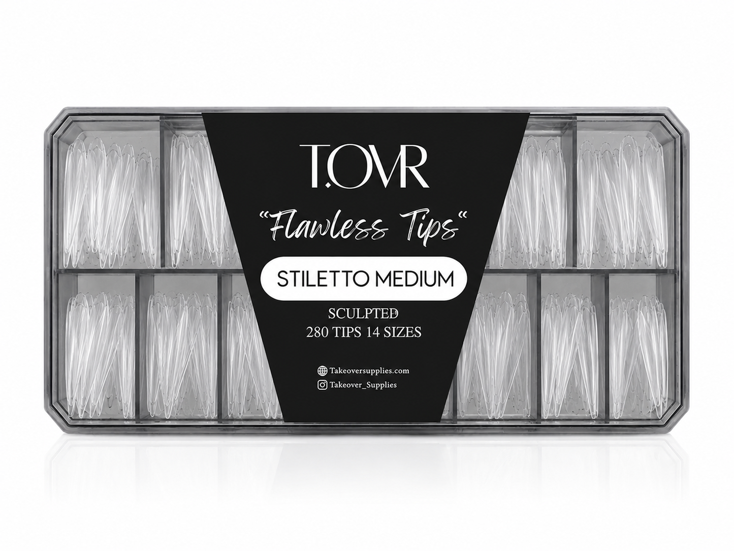 Take Over Soft Gel Extension Tips 280pcs Stiletto