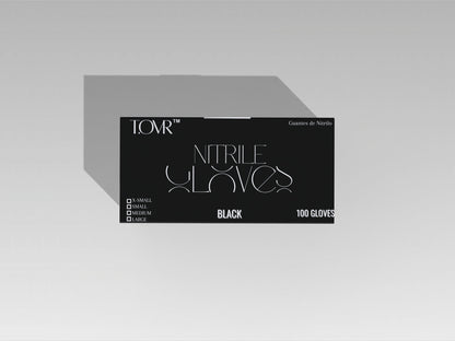 TAKE OVER NITRILE GLOVES BLACK 100ct.