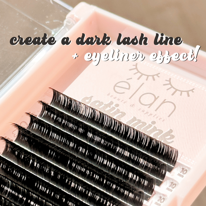 elan 0.03 SATIN MINK lash trays (DARKEST lashes)