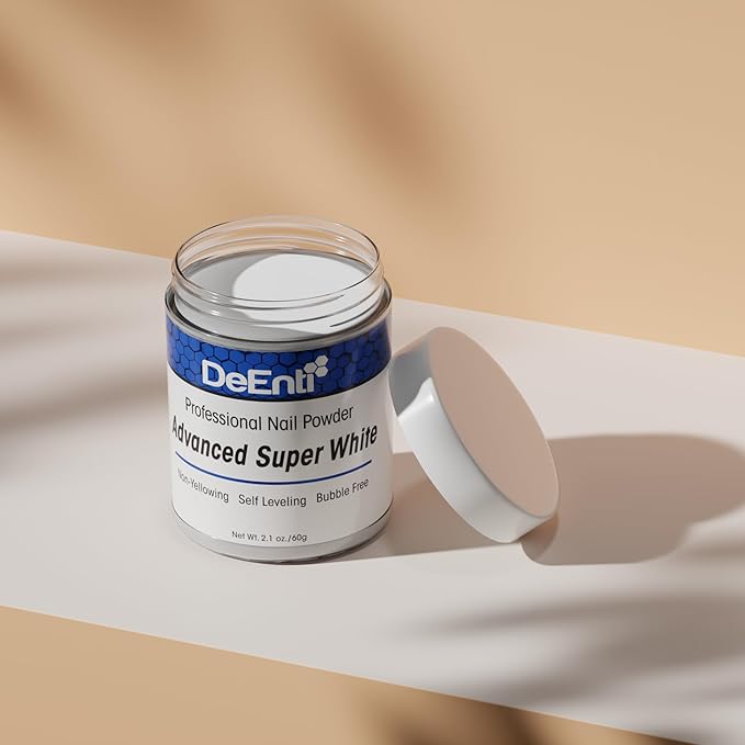 DeEnti Acrylic Nail Powder Advanced Super White 2oz