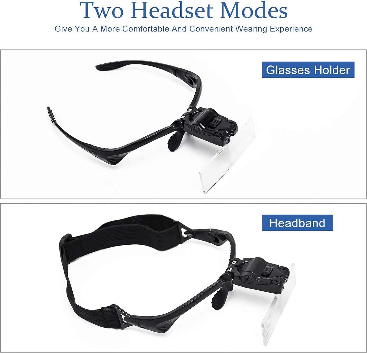 Magnifier Glasses w/ LED Light for Lash Extensions