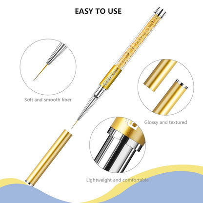 Crystal Art Liner Brushes 5pcs