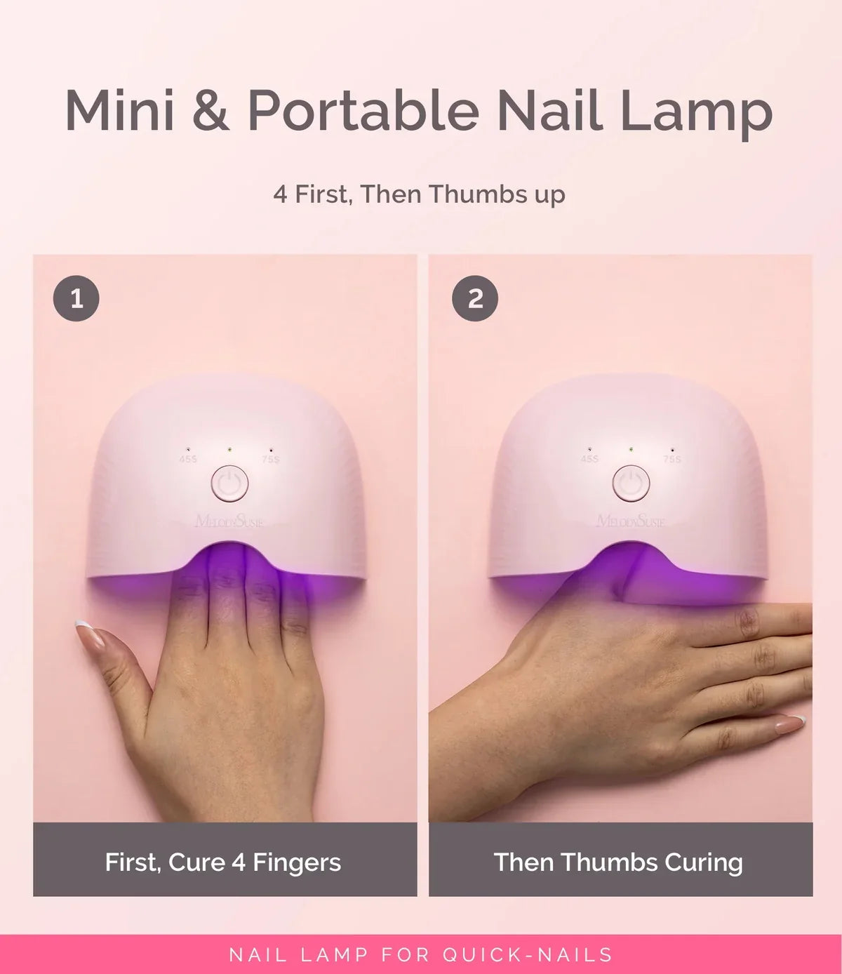 MelodySusie P-ART06G Rechargeable & Cordless LED/UV Nail Lamp
