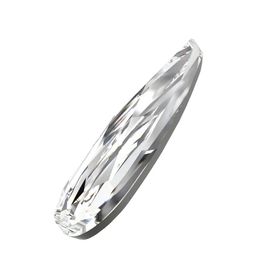Swarovski Flat Back Crystals Non Hotfix Raindrop (2304) Crystal