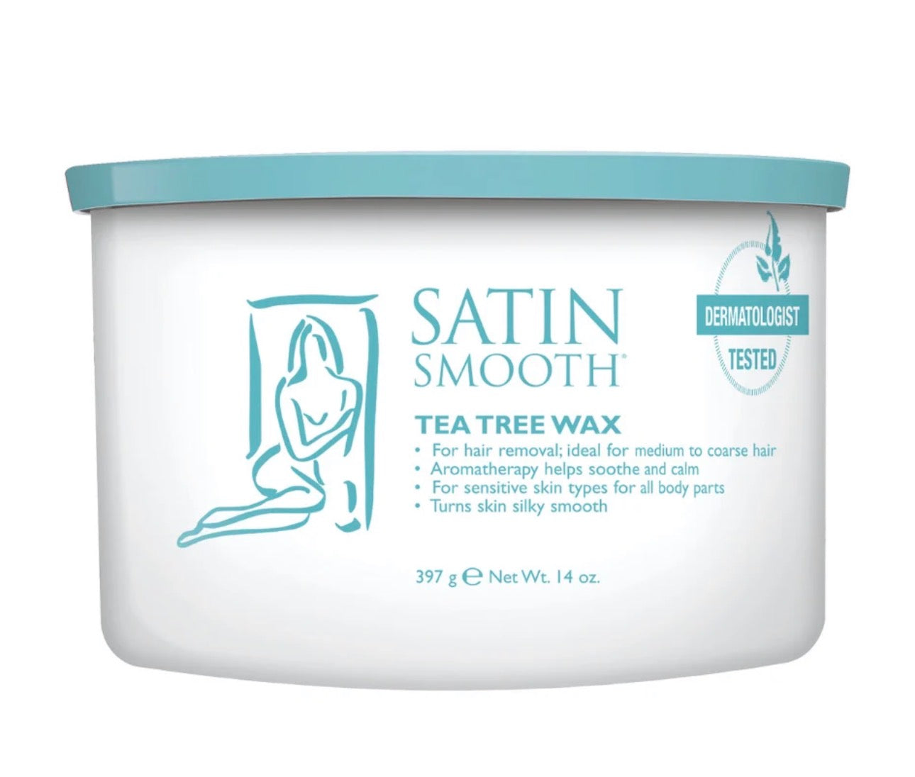 Satin Smooth Tea Tree Infused Cream Soft Wax 14oz