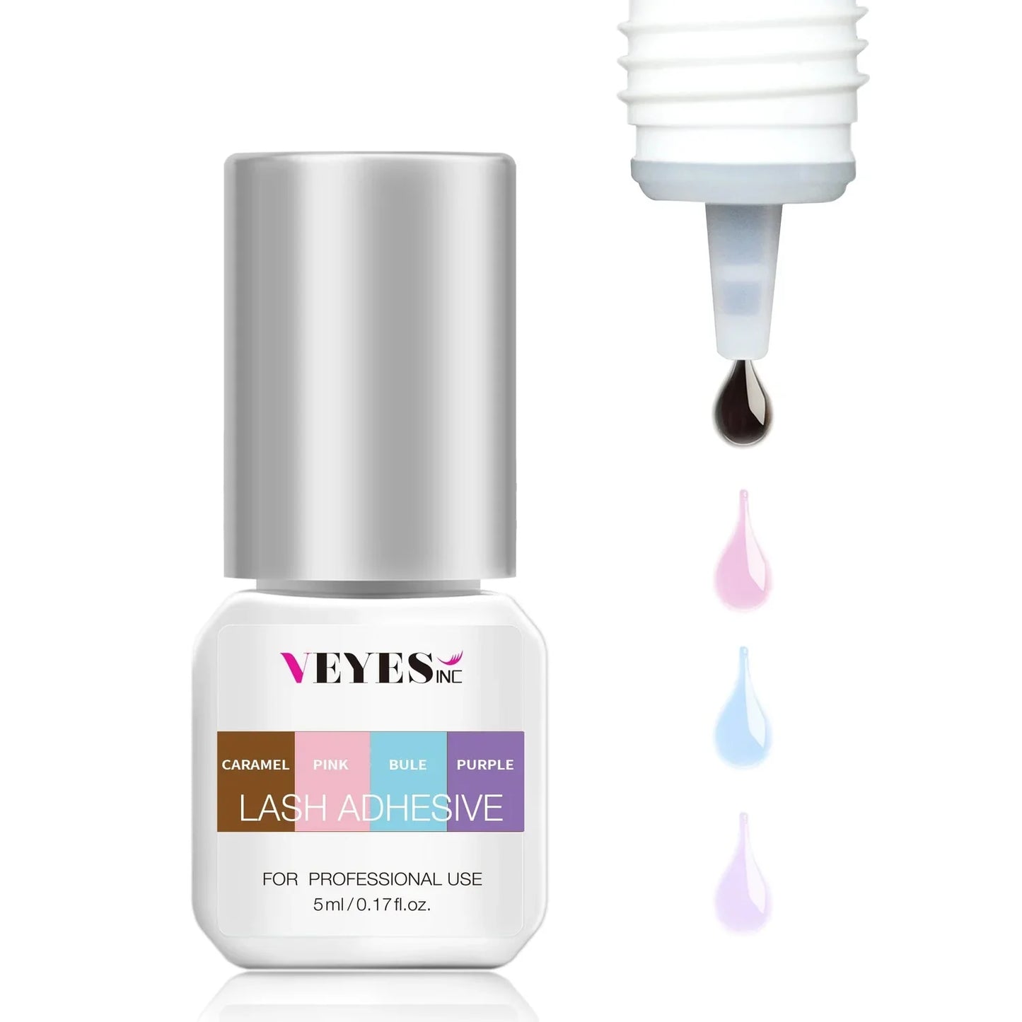 Veyes Pink Lash Adhesive “Dries Crystal Clear” 5ml