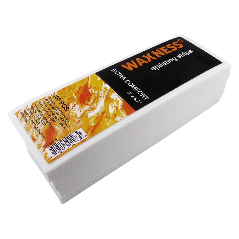 WAXNESS EXTRA COMFORT EPILATING STRIPS 3"x8.7" 100PC