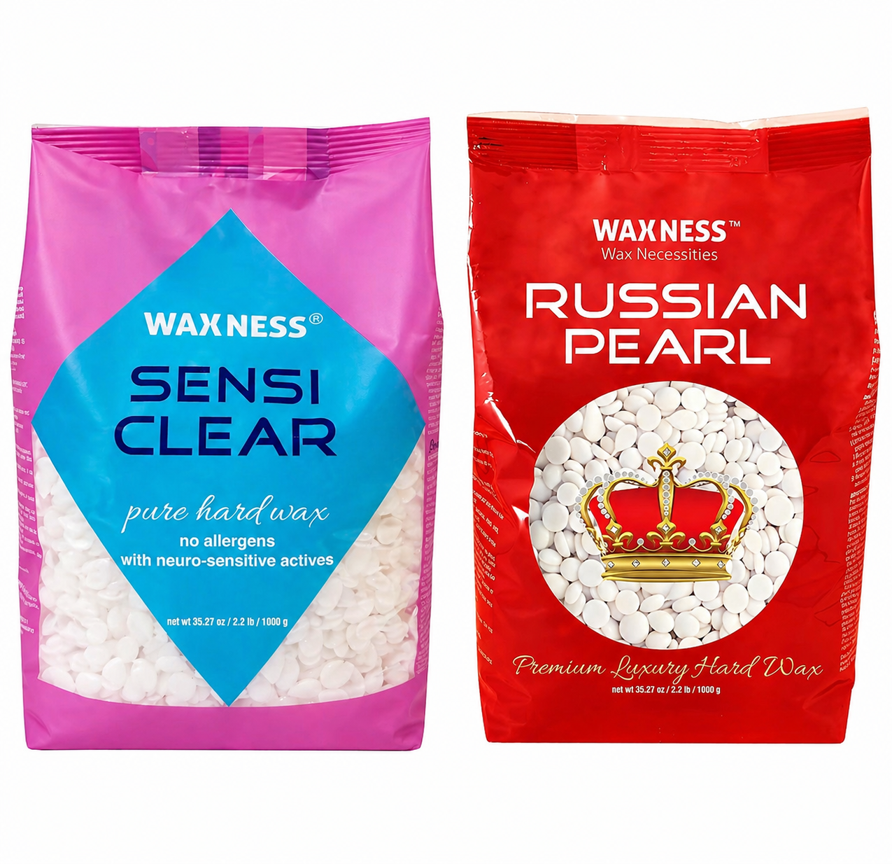 WAXNESS Russian Pearl 2.2lb & Sensi Clear 2.2lb