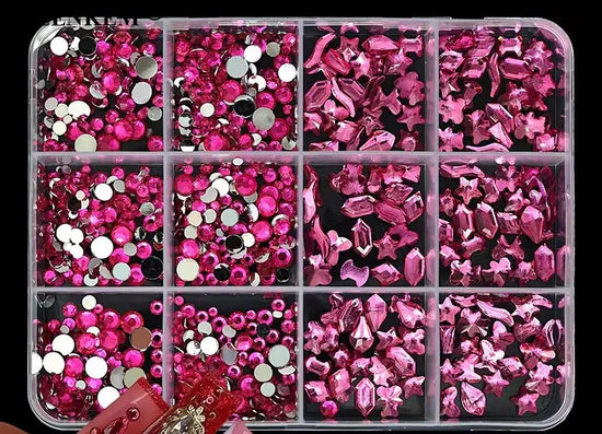 Rhinestone 12 Grid Pack