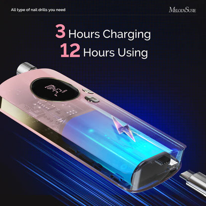 MelodySusie SM200F Plus Rechargeable 35000RPM Nail Drill