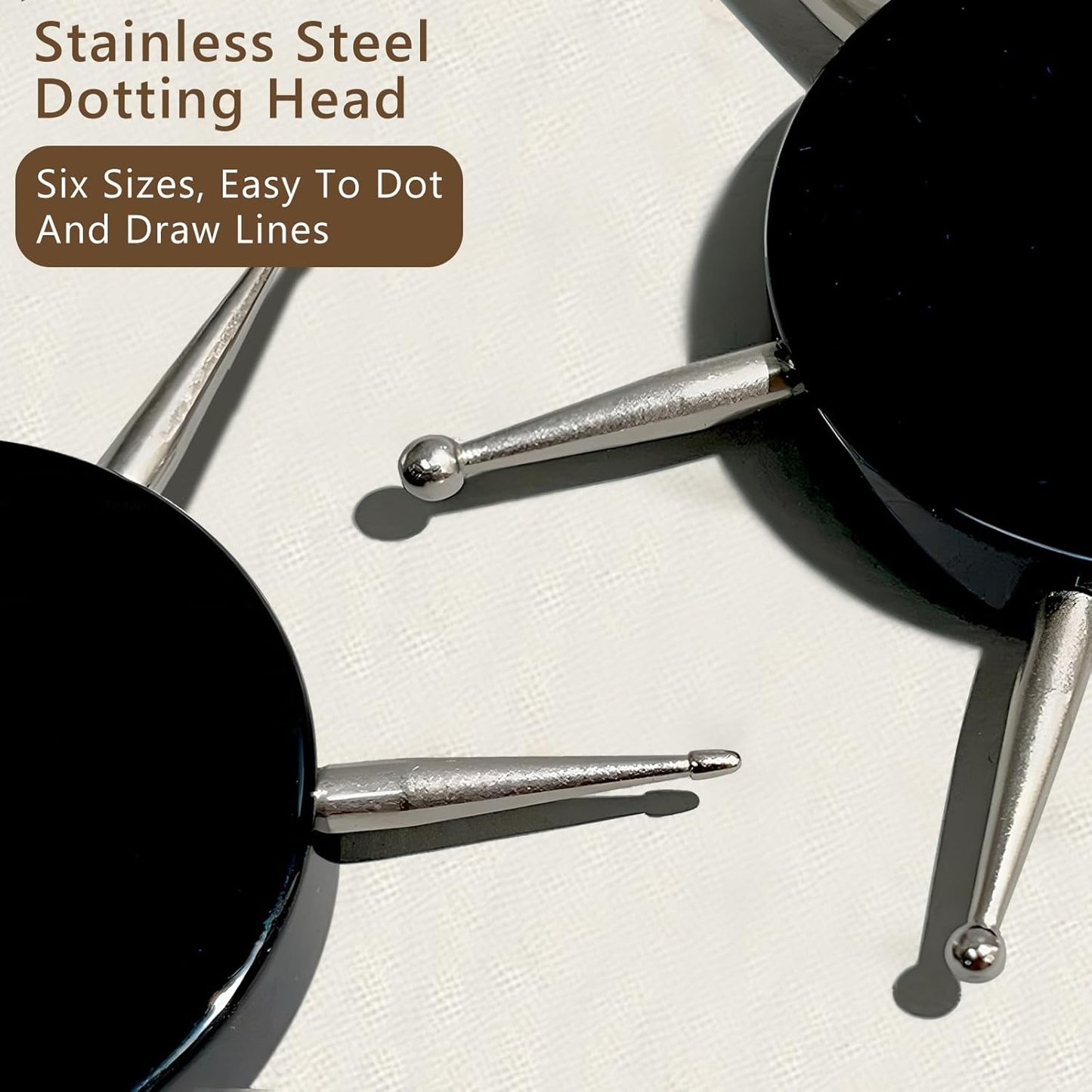 6-in-1 Circular Nail Dotting Tools Set