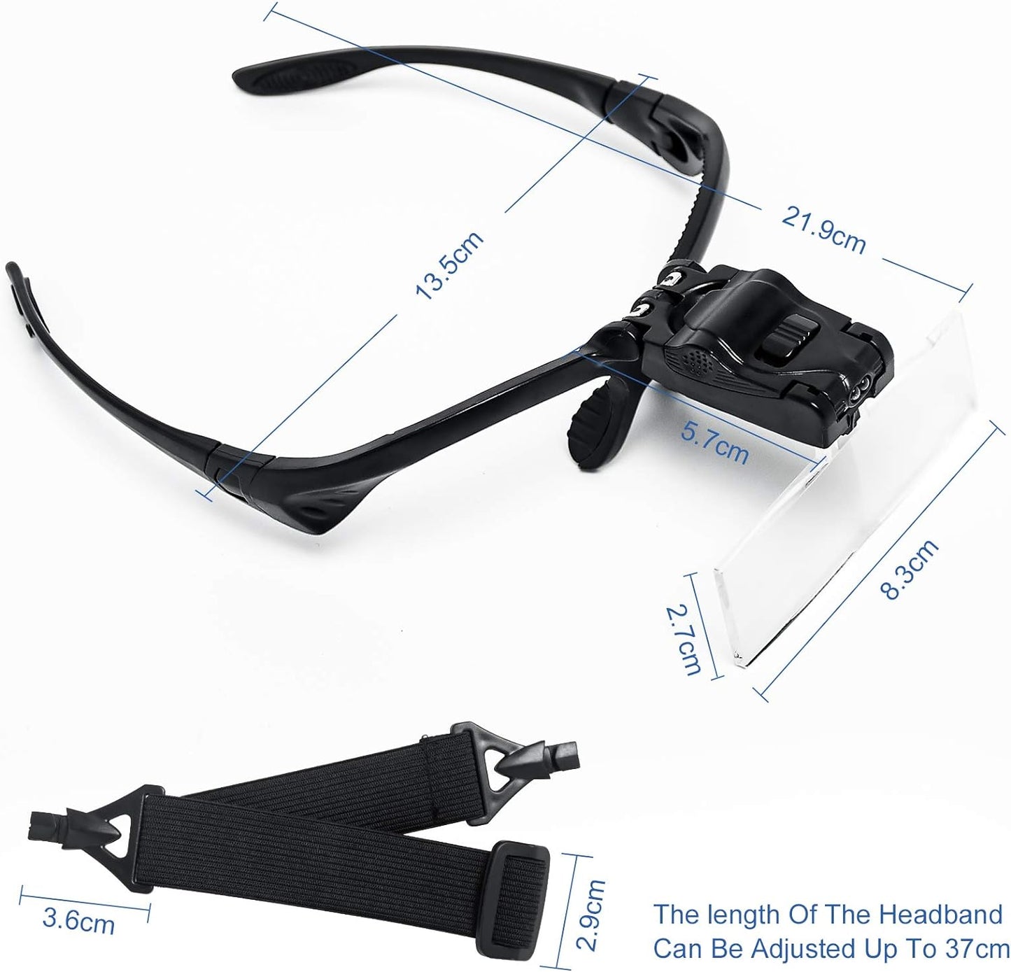 Magnifier Glasses w/ LED Light for Lash Extensions