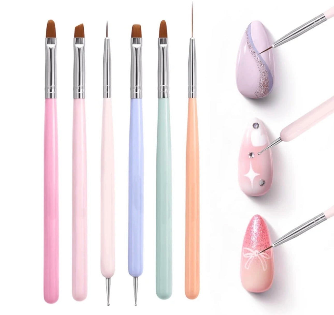 Nail Art Detailing & Dotting Brush Set