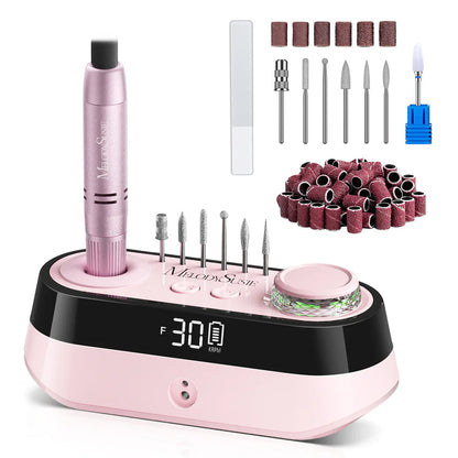 MelodySusie SC320A Desktop Multifunctional Rechargeable Nail Drill 30,000RPM