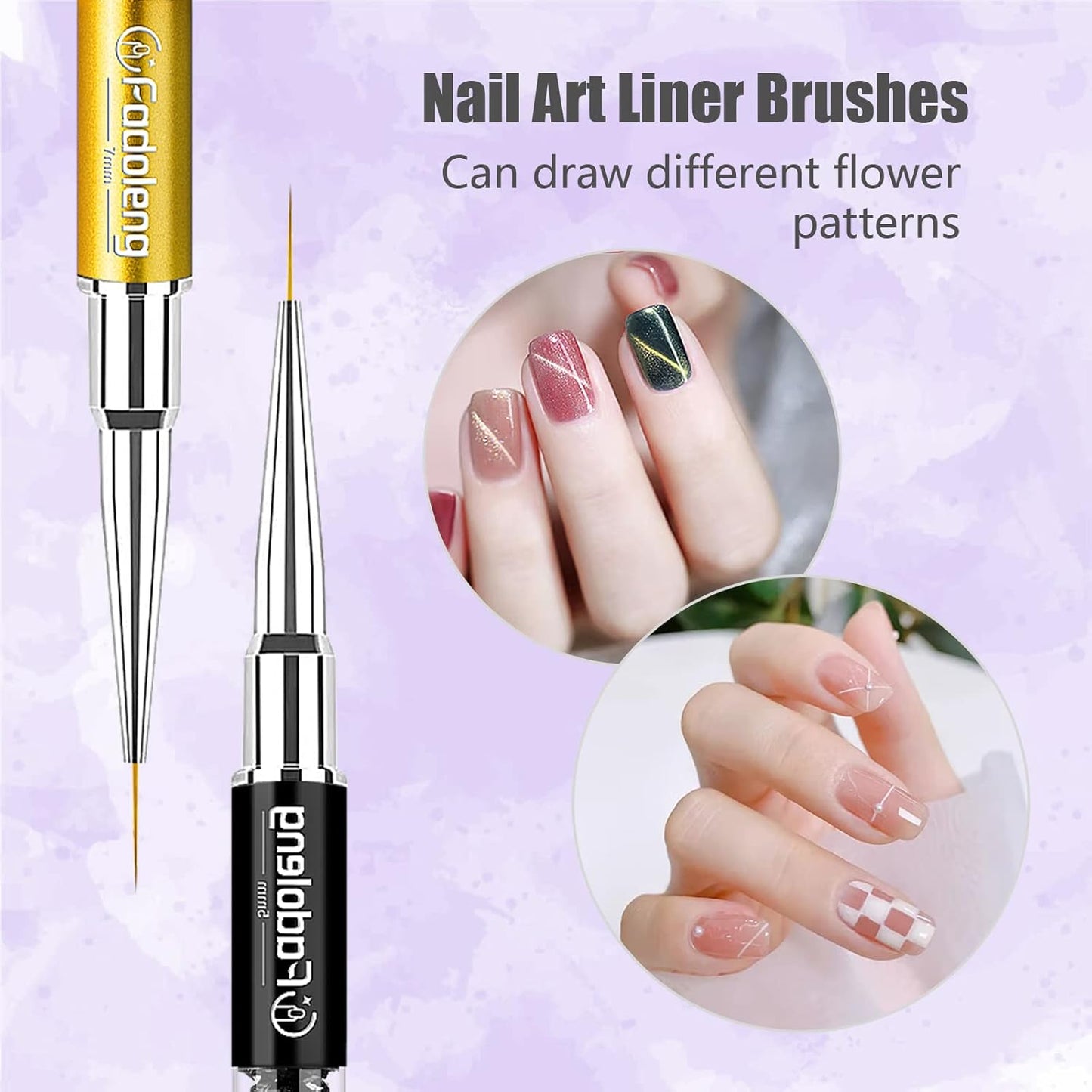 Crystal Art Liner Brushes 5pcs