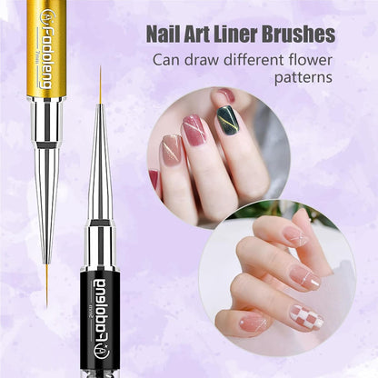 Crystal Art Liner Brushes 5pcs