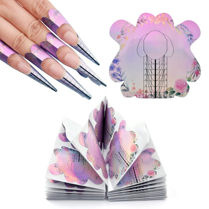 Nail Forms Floral 100pcs.