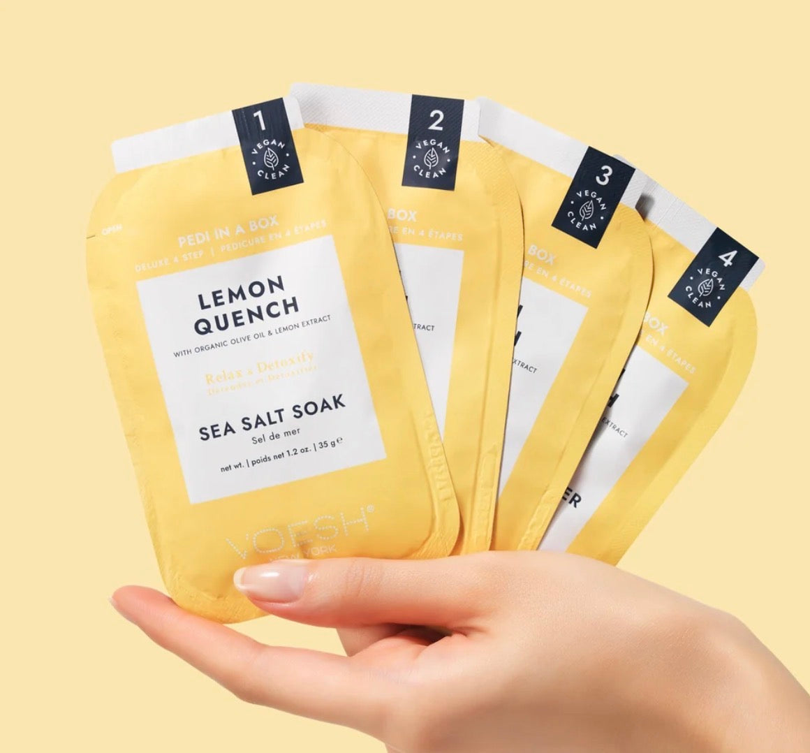 VOESH Pedi in a Box Deluxe 4 Step Lemon Quench