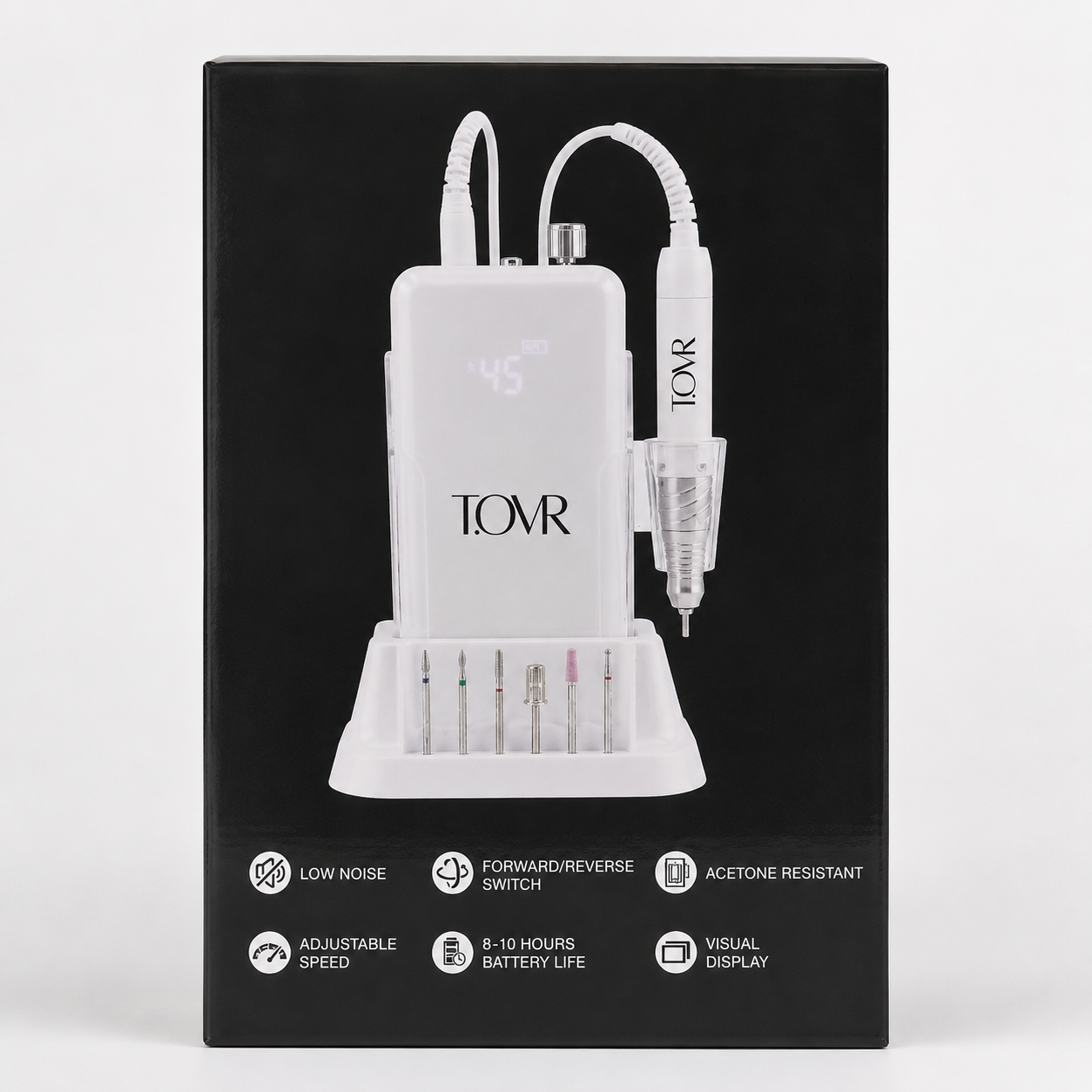 Take Over Professional Rechargeable Nail Drill – 45,000 RPM