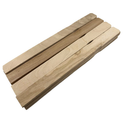 WAXNESS WAX STIRRING SPATULAS POLISHED BIRCHWOOD 10.5" X 1" 20 PCS