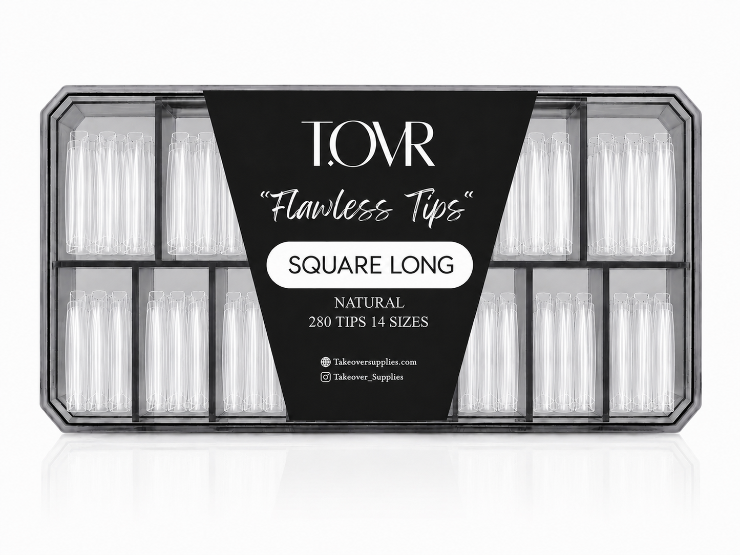 Take Over Soft Gel Extension Tips 280pcs Square