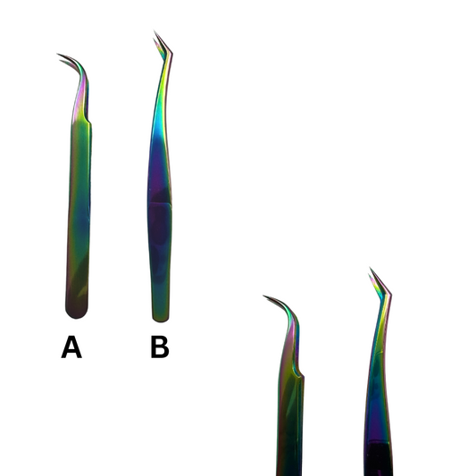 Rainbow Lash Extension Tweezers