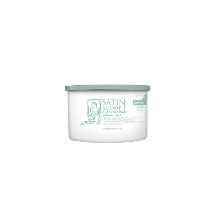 SATIN SMOOTH ALOE VERA WAX 14OZ.