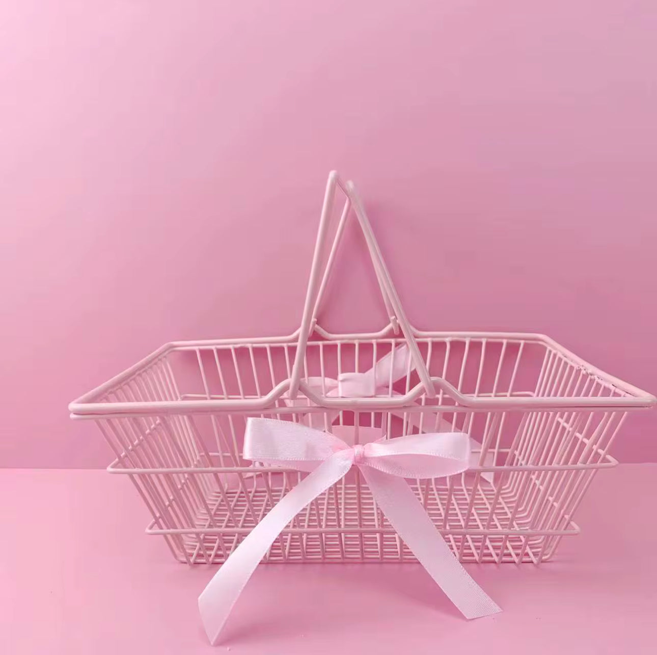 Pink Mini Shopping Basket