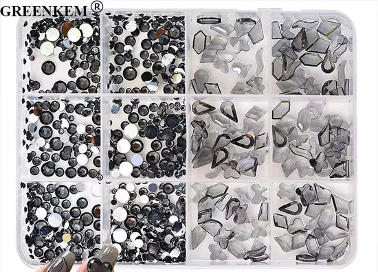 Rhinestone 12 Grid Pack