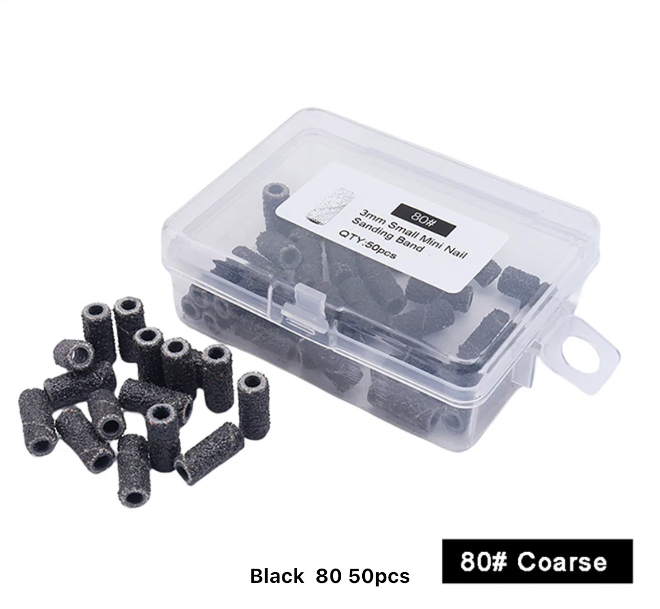 Black Sanding Bands 3mm Ct.50