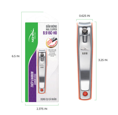 NGHIA Advance Self-Collecting Nail Clipper - B.916 (Stainless Steel)