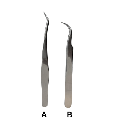 Silver Lash Extension Tweezers
