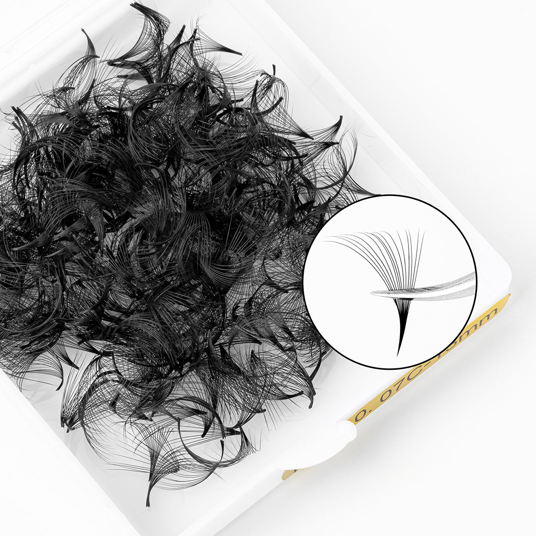 VAVALASH 14D Handmade Premade Loose Fans With Pointy Base /500 Fans