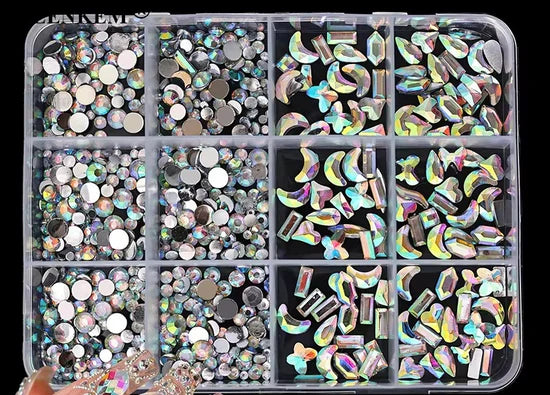 Rhinestone 12 Grid Pack